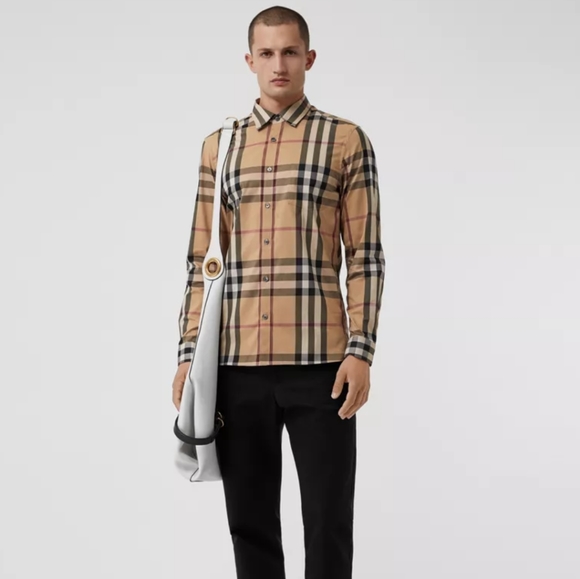 Burberry Other - NWOT. Burberry Check Stretch Cotton Shirt
